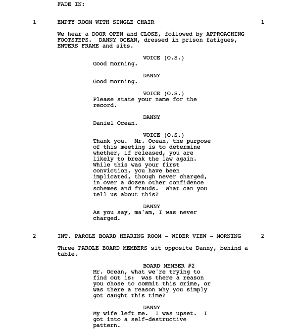 Page One: “Ocean’s Eleven” (2001)
