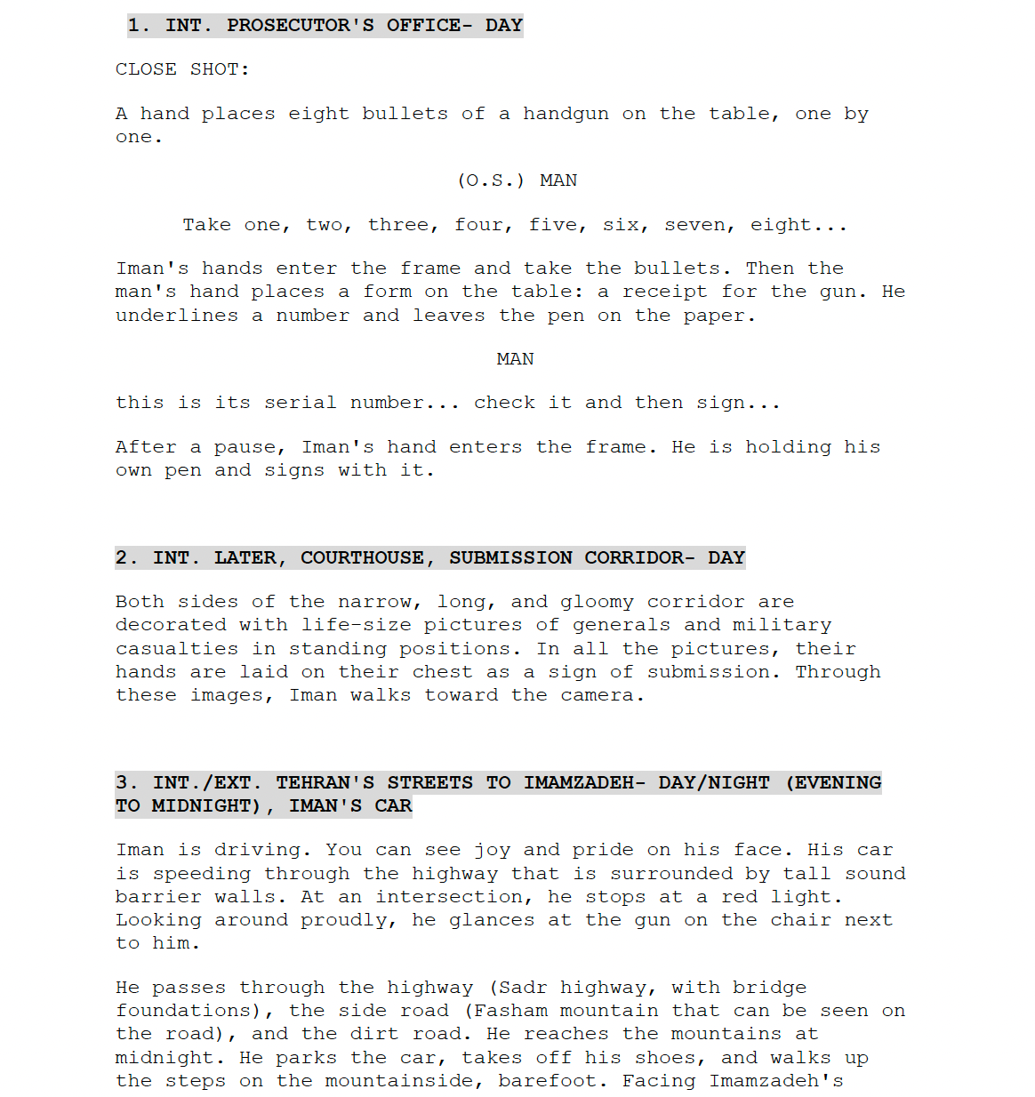 Page One: “The Seed of the Sacred Fig” (2024), original title: “Dane-ye anjir-e ma’abed”