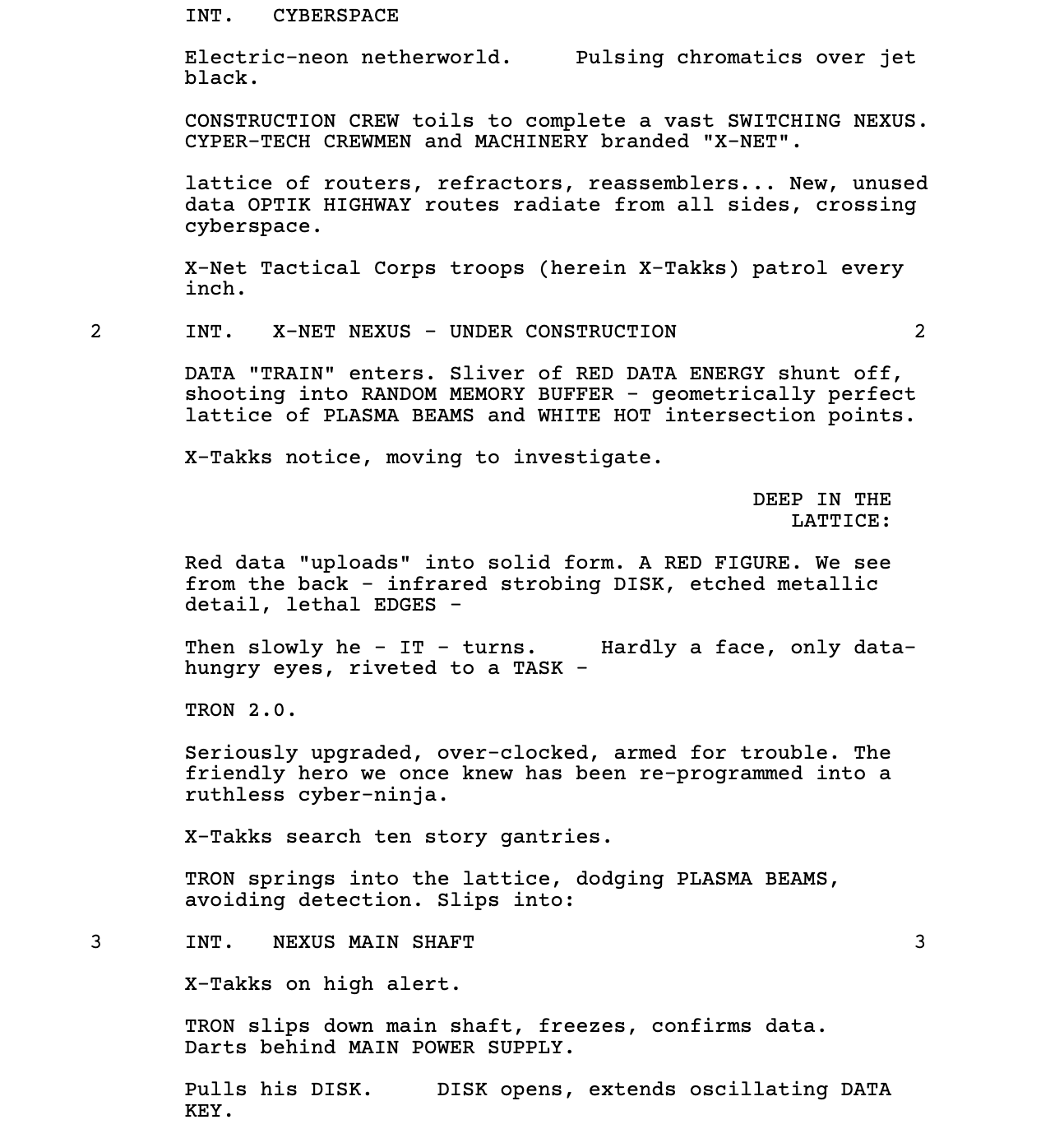 Page One: “Tron: Legacy” (2010)