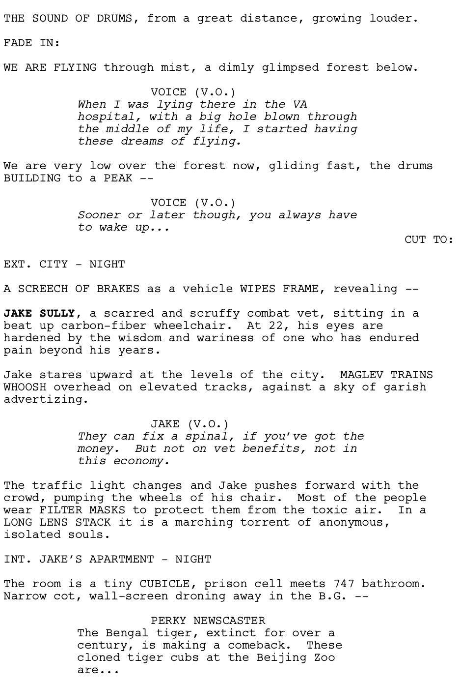 Page One: ‘Avatar’ (2009)