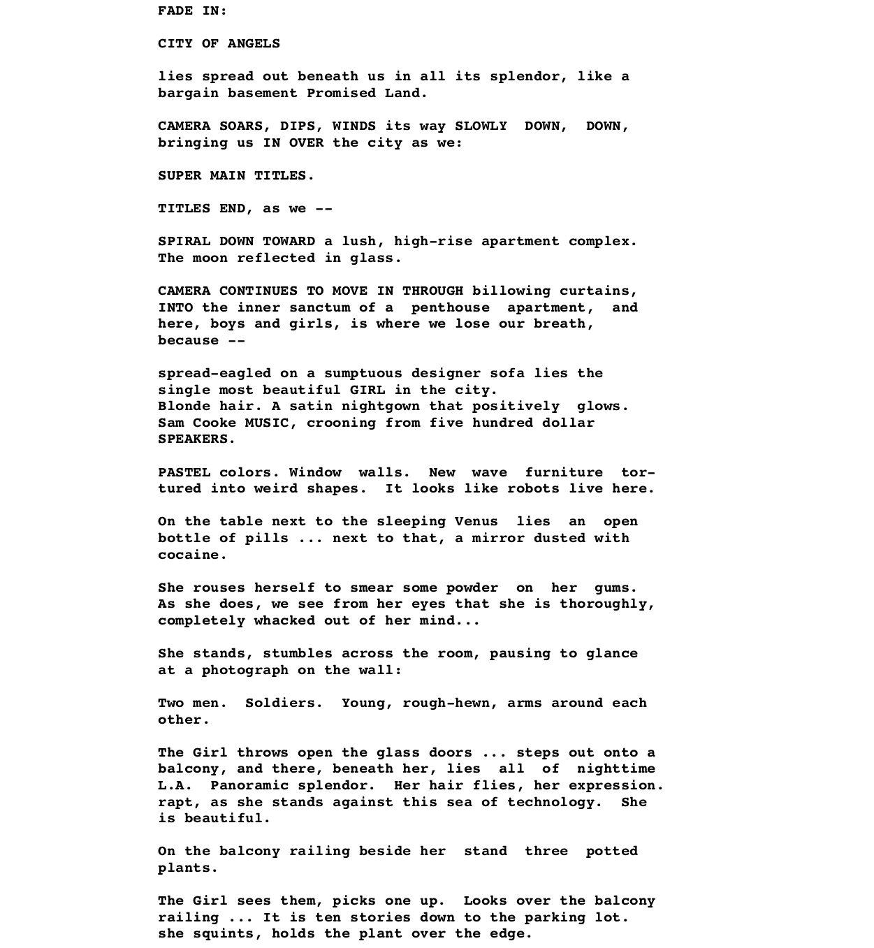 Scene Description Spotlight: “Lethal Weapon”