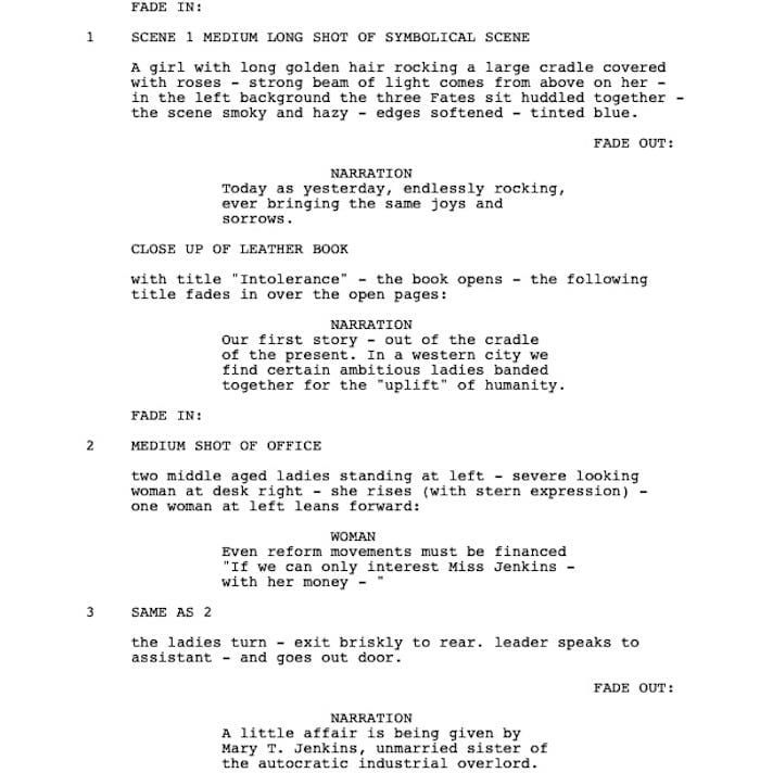 Page One: “Intolerance” (1916)