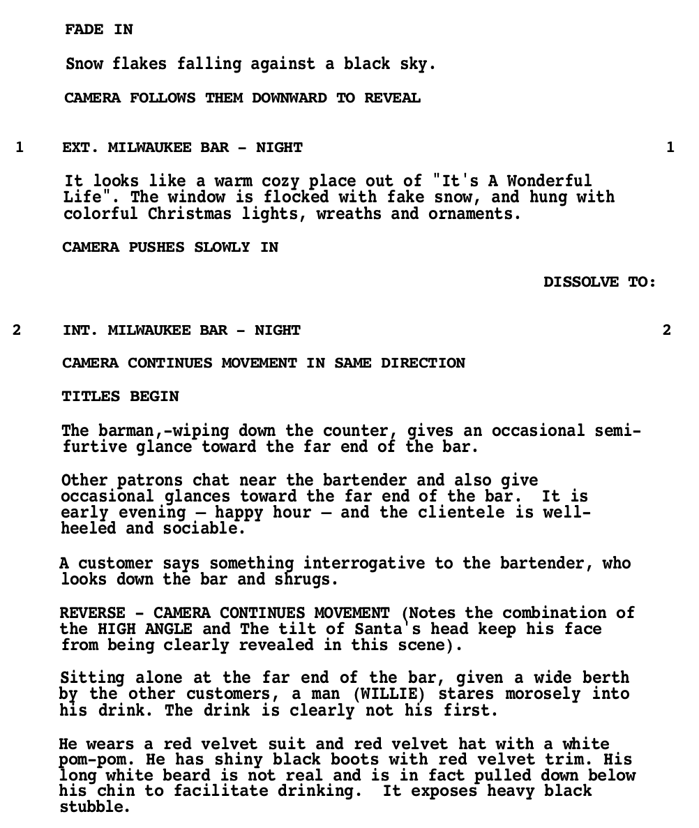 Page One: ‘Bad Santa’ (2003)