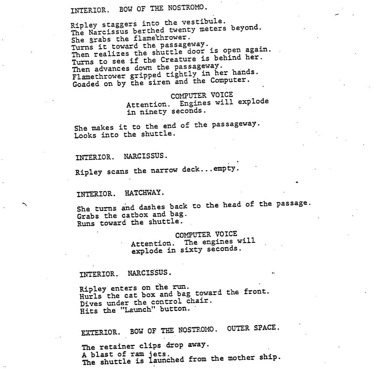 Scene Description Spotlight: “Alien”