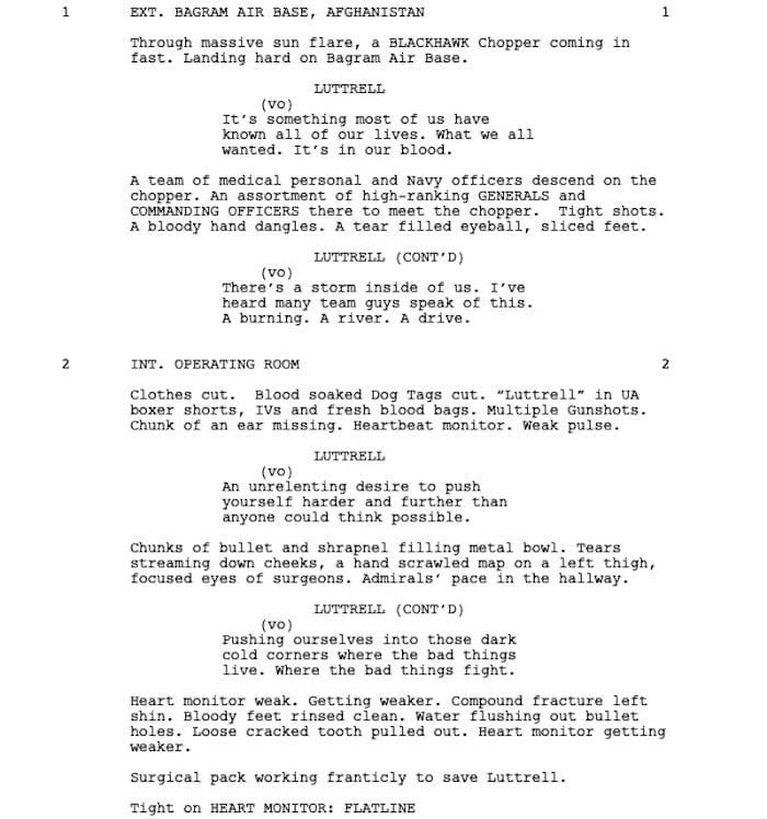 Page One: “Lone Survivor” (2013)