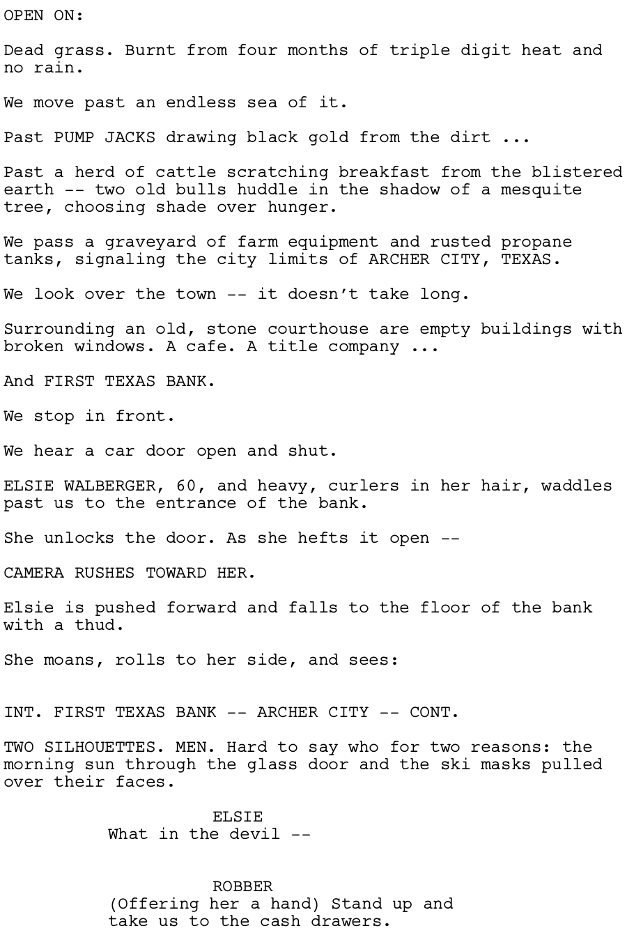 Page One: ‘Hell or High Water’ (2016)