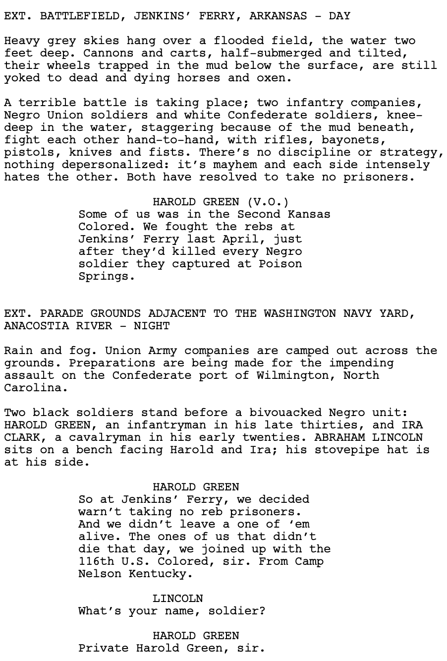 Page One: “Lincoln” (2012)