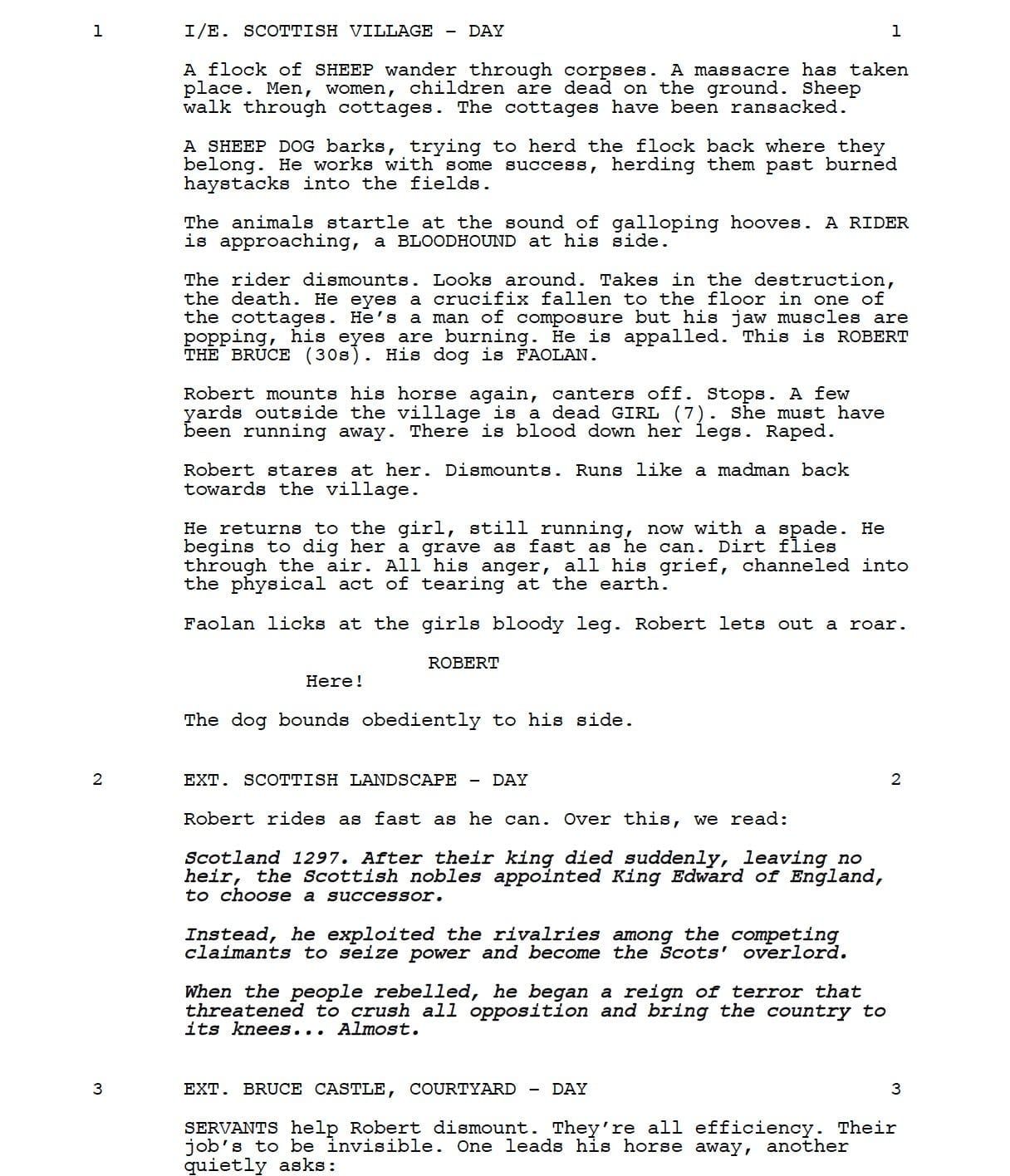 Page One: “Outlaw King” (2018)
