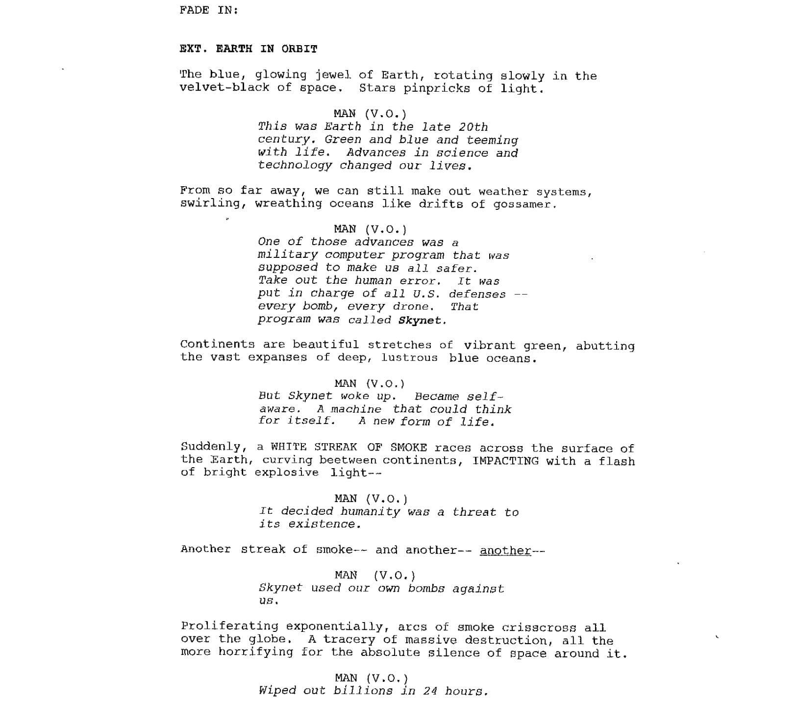 Page One: “Terminator Genisys” (2015)