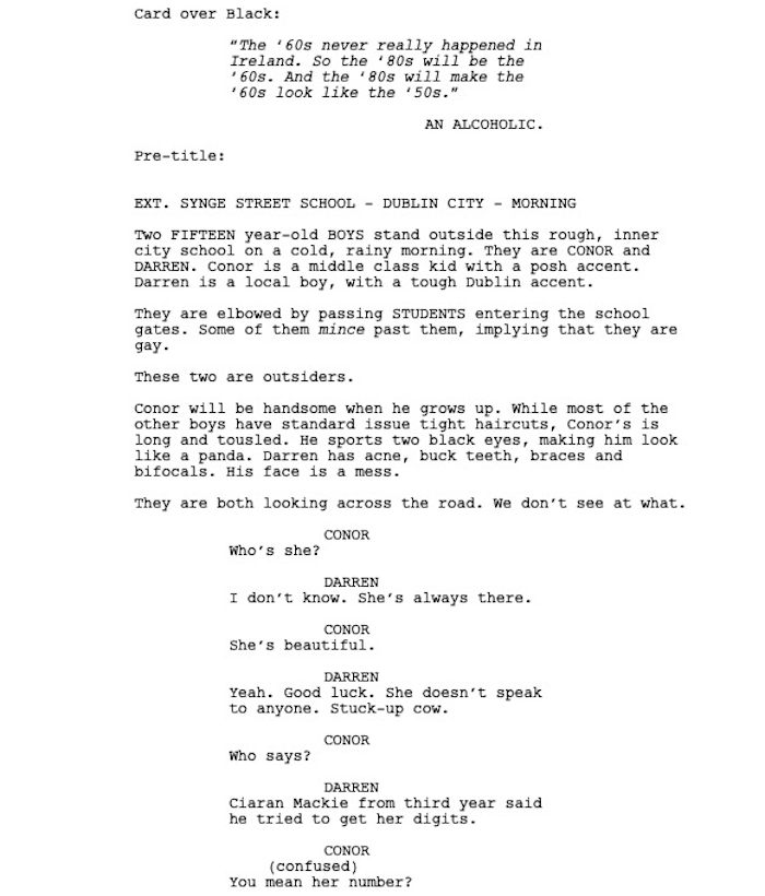 Page One: “Sing Street” (2016)