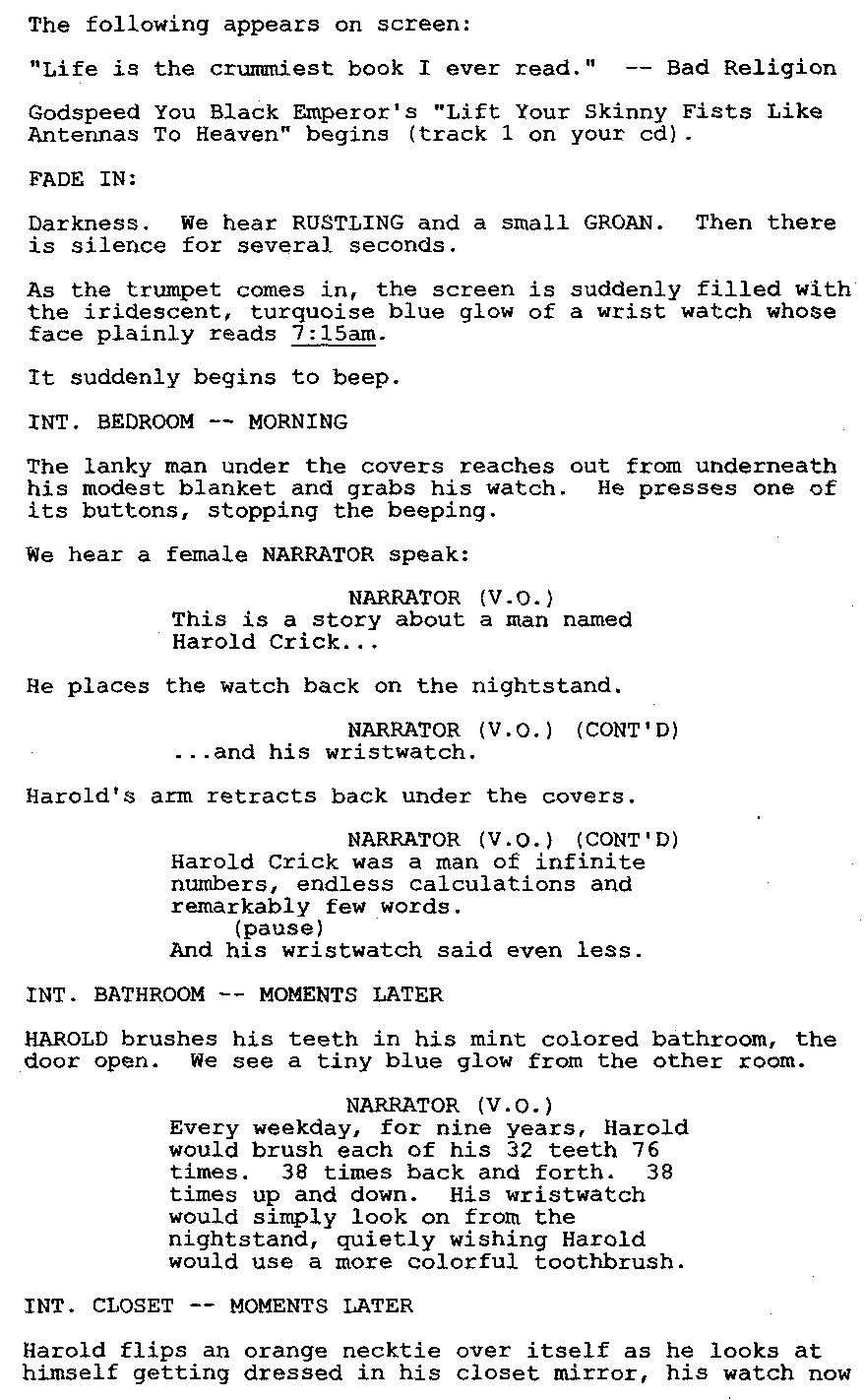 Page One: “Stranger Than Fiction” (2006)