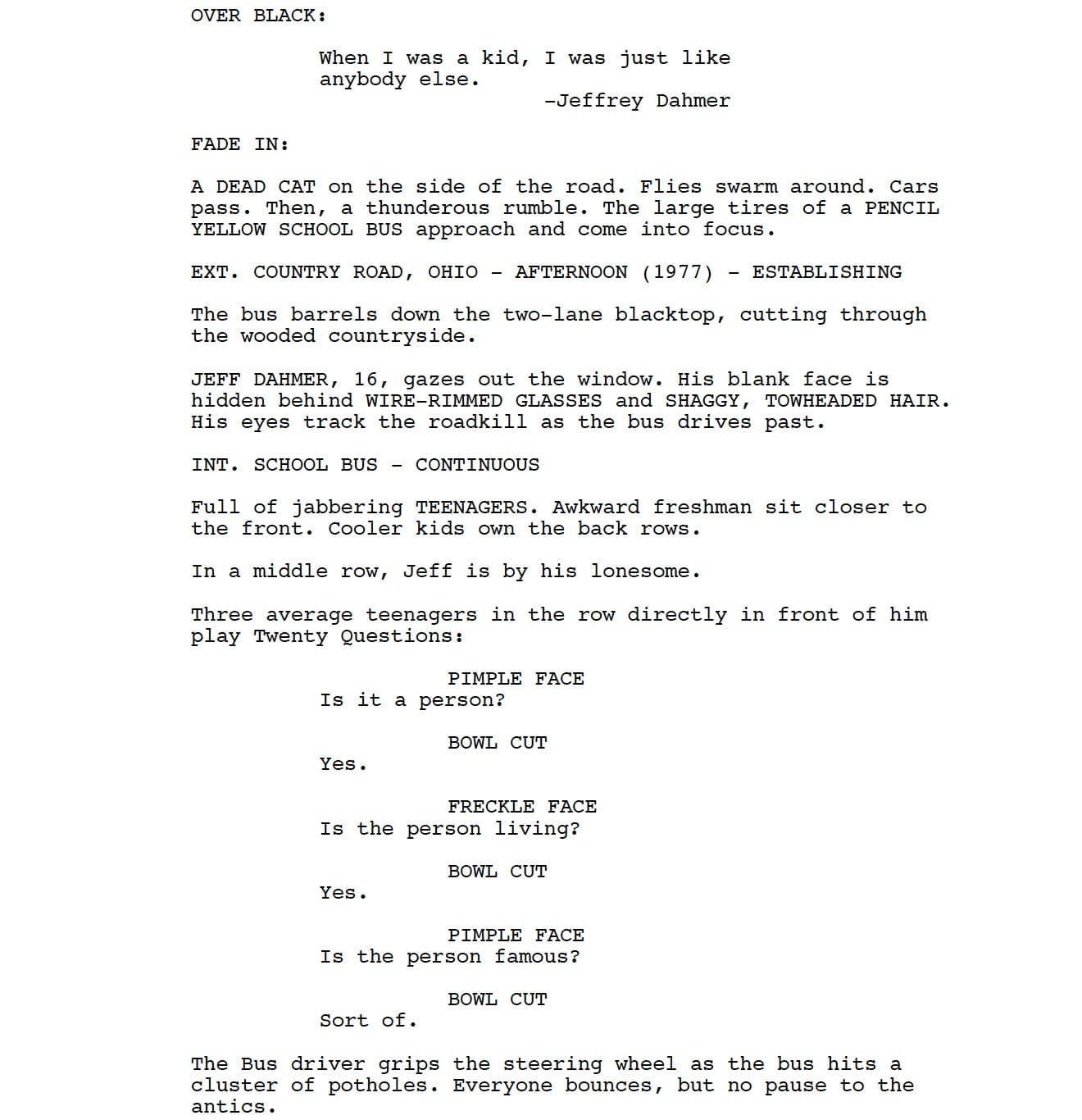 Page One: “My Friend Dahmer” (2017)