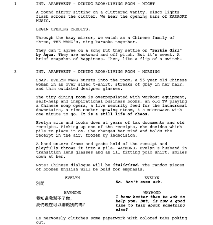 Page One: “Everything Everywhere All At Once” (2022)
