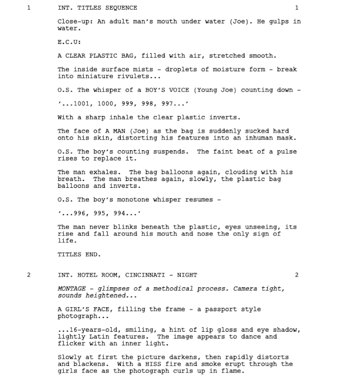 Page One: “You Were Never Really Here” (2017)