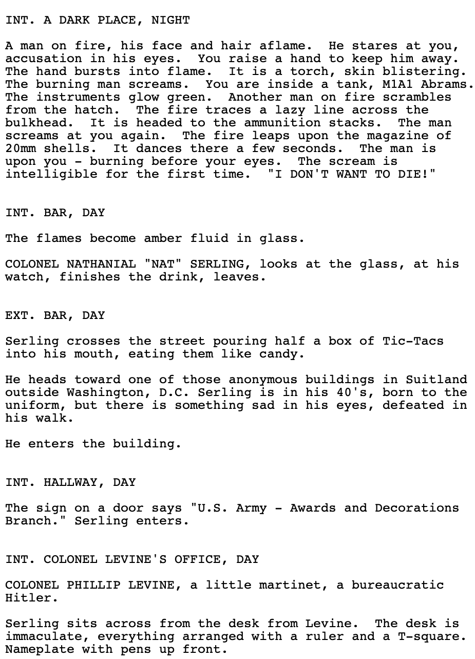 Page One: “Courage Under Fire” (1996)