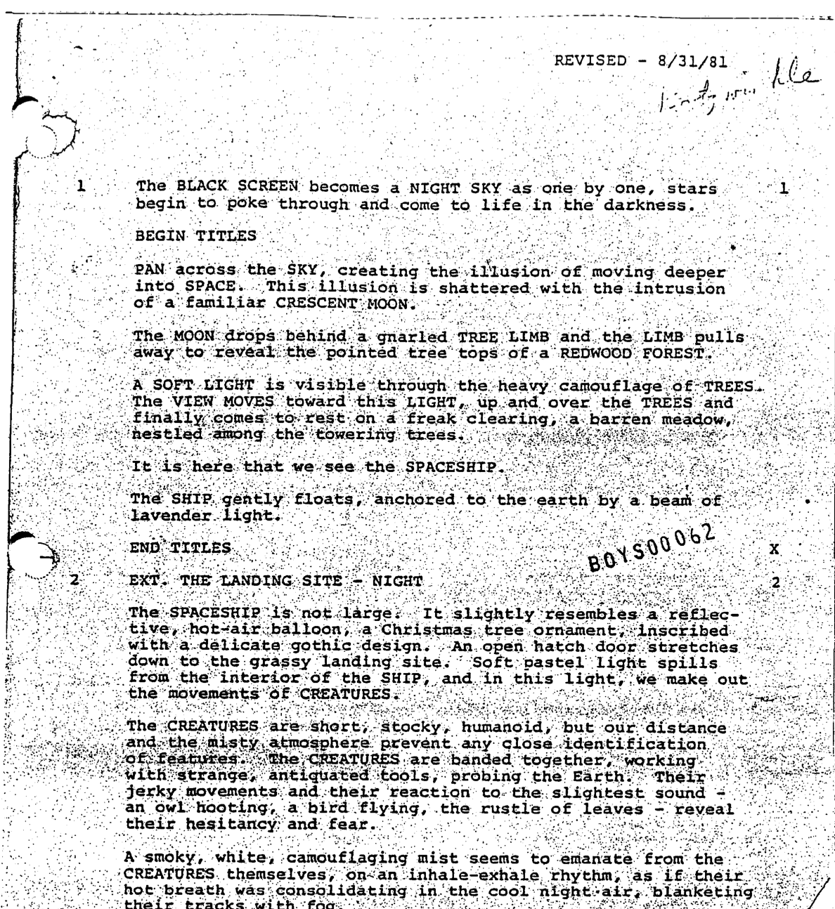 Page One: ‘E.T. the Extra-Terrestrial’ (1982)