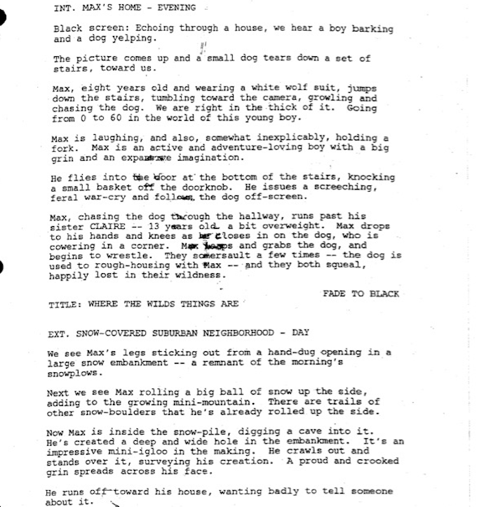 Page One: “Where the Wild Things Are” (2009)