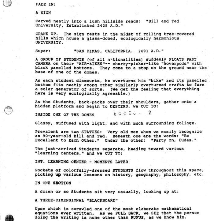 Page One: “Bill & Ted’s Bogus Journey” (1991)