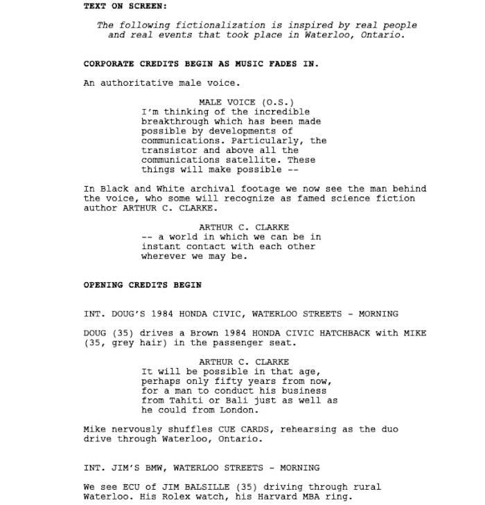 Page One: “BlackBerry” (2023)