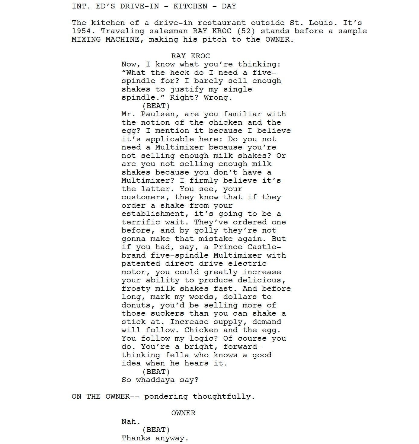 Page One: “The Founder” (2016)