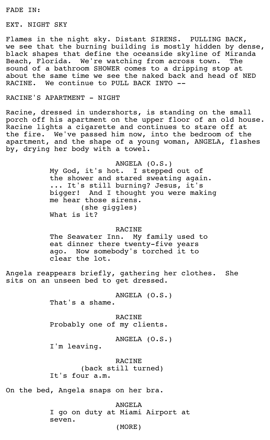 Page One: ‘Body Heat’ (1981)
