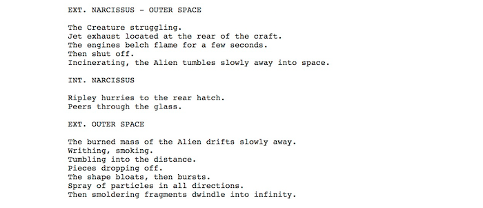 Balance between Scene Description and Dialogue