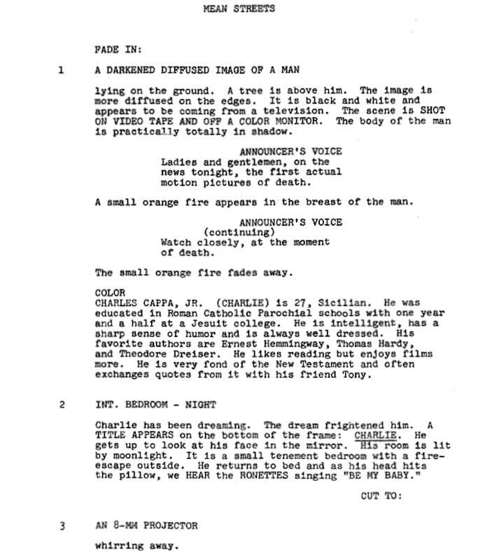 Page One: “Mean Streets” (1973)