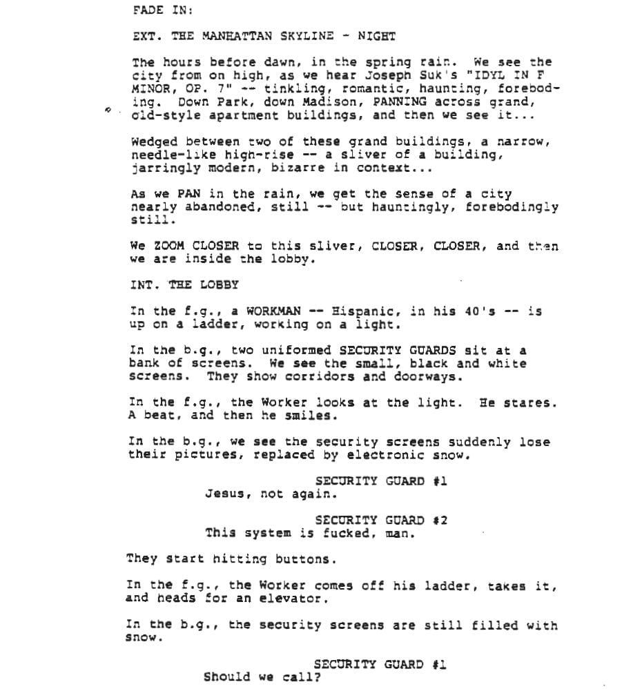 Page One: “Sliver” (1993)