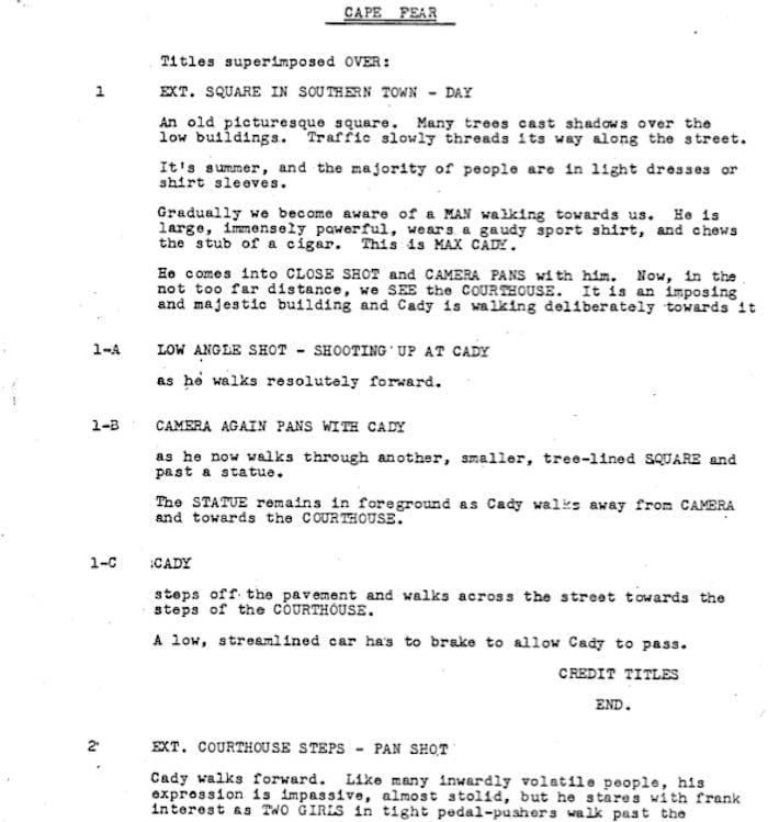 Page One: “Cape Fear” (1962)