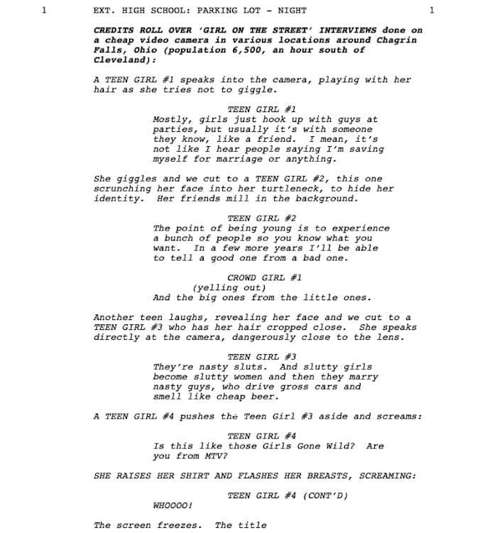Page One: “Normal Adolescent Behavior” (2007)