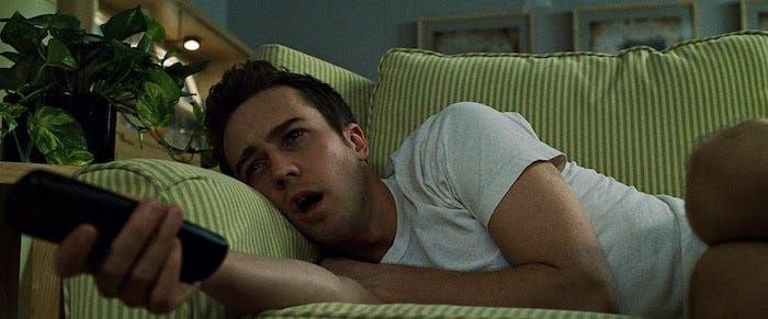 Studies in voice-over narration: “Fight Club”