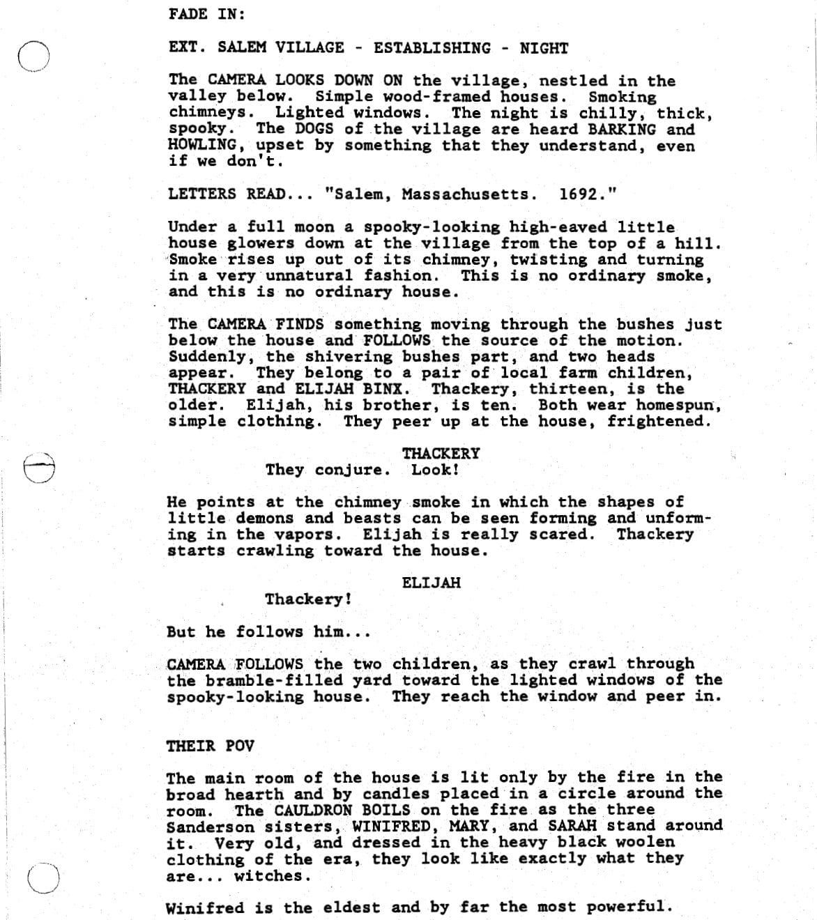 Page One: “Hocus Pocus” (1993)
