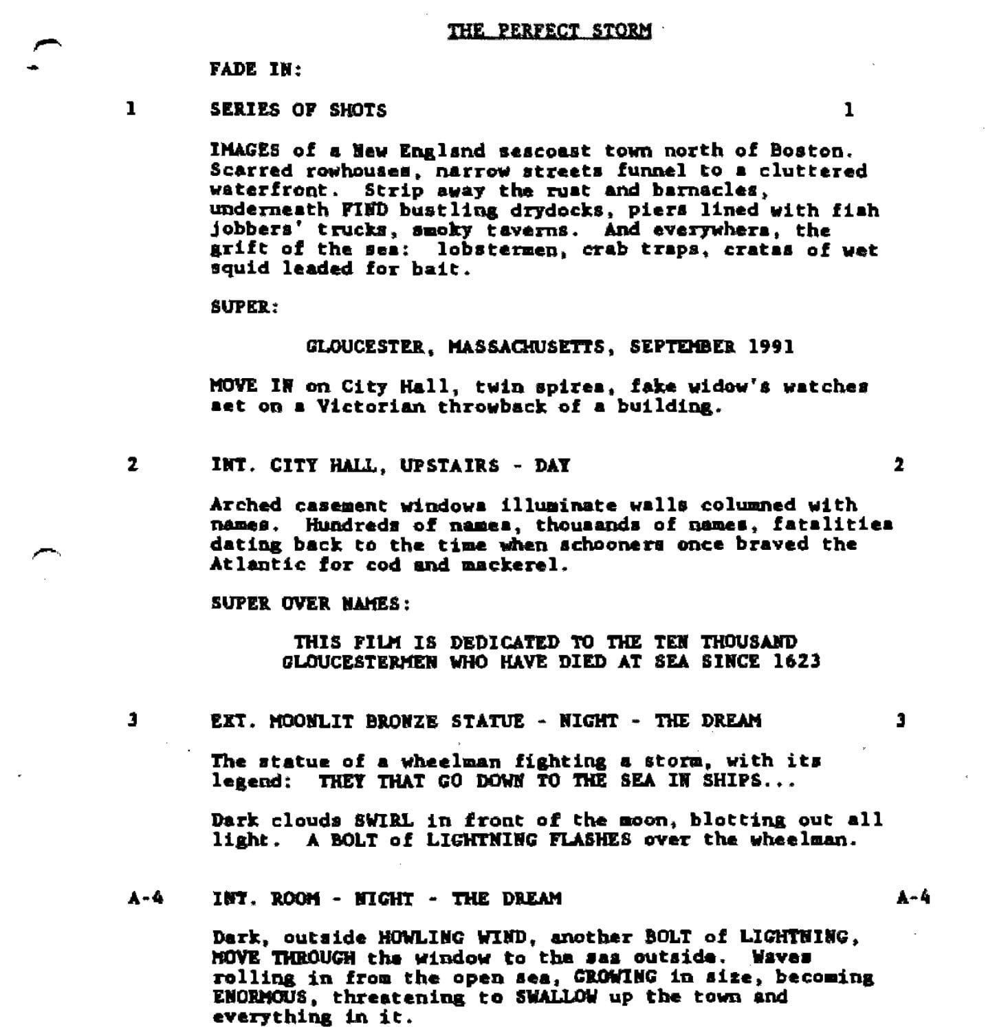 Page One: “The Perfect Storm” (2000)