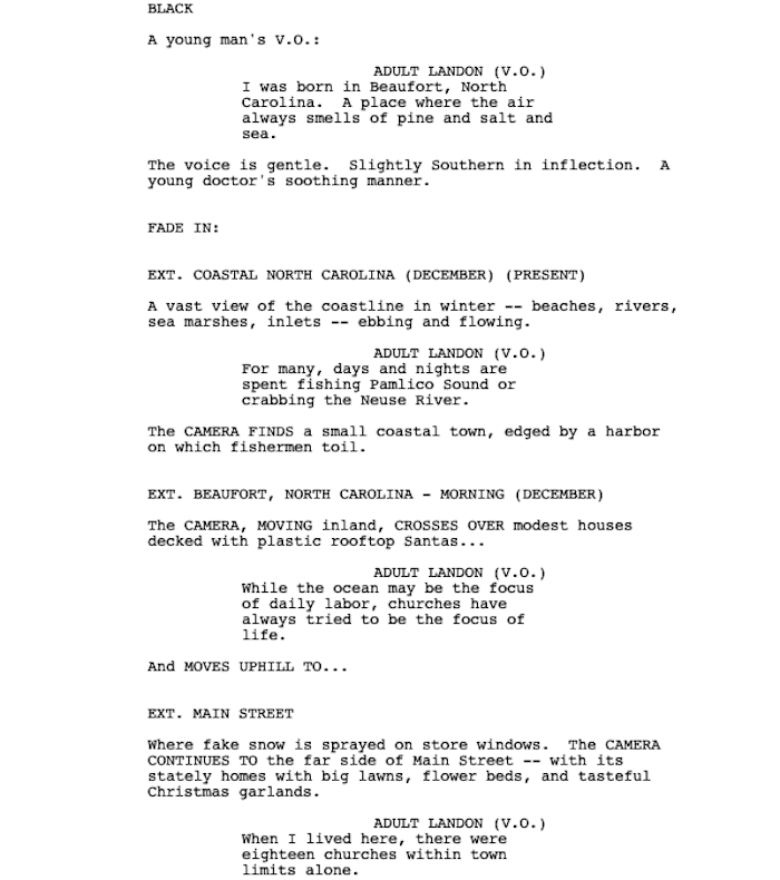 Page One: “A Walk to Remember” (2002)