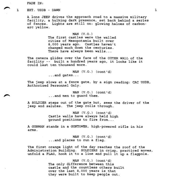 Page One: “The Last Castle” (2001)