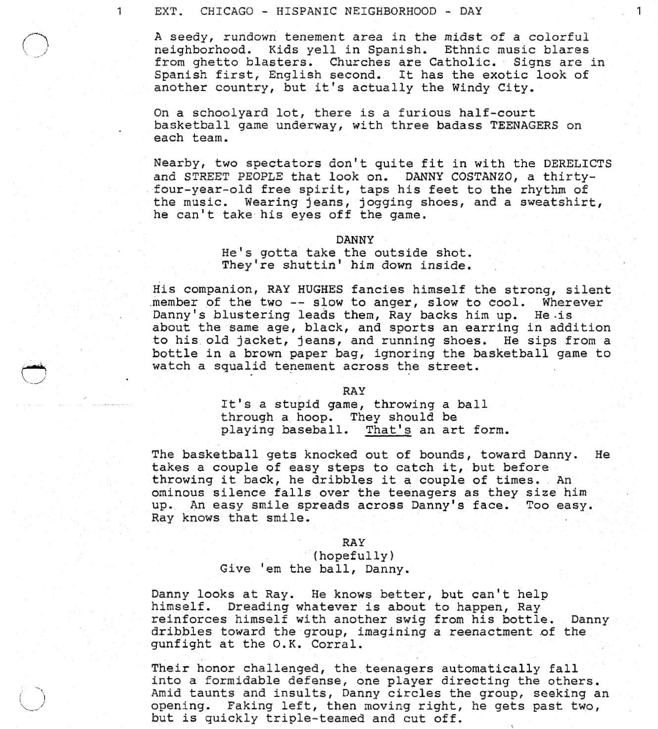 Page One: “Running Scared” (1986)