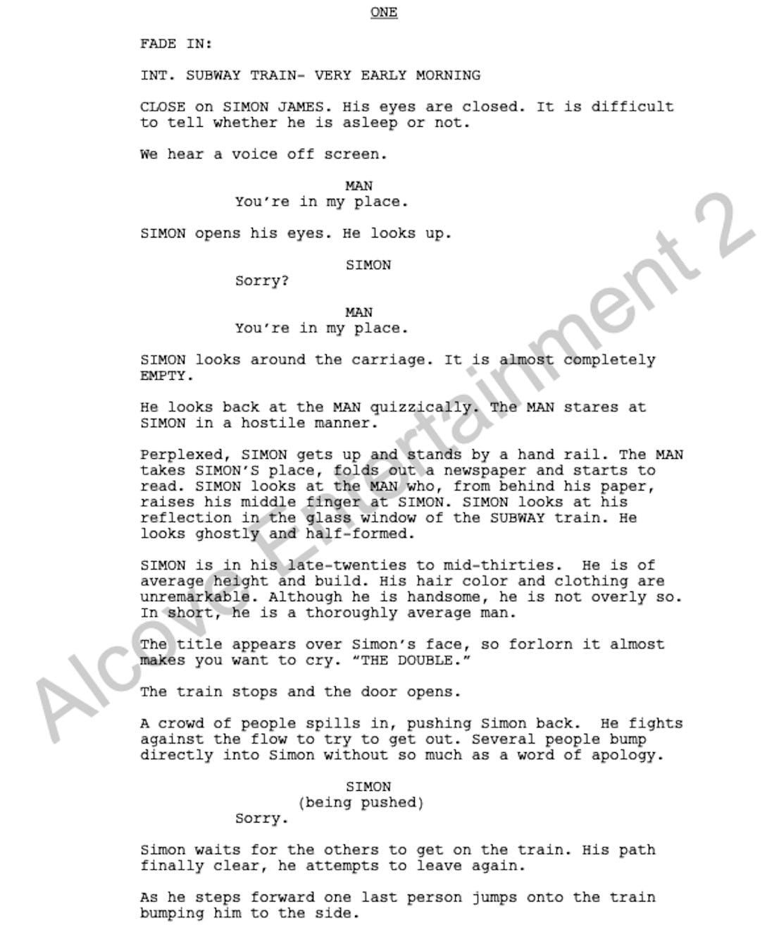 Page One: “The Double” (2013)