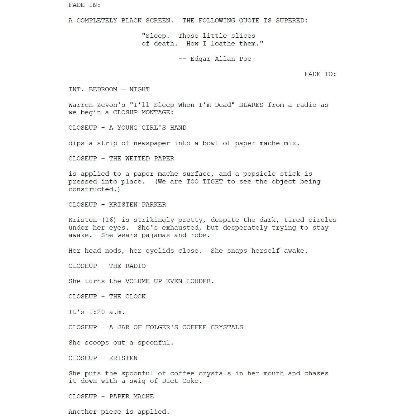 Page One: “A Nightmare on Elm Street 3: Dream Warriors” (1987)