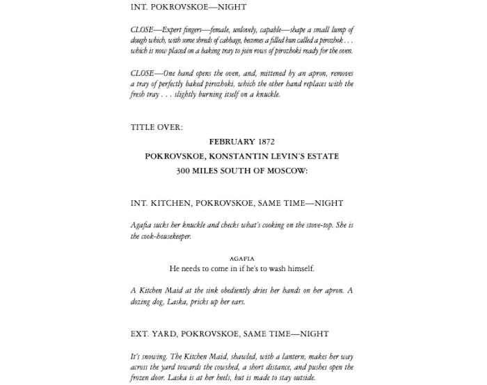 Page One: “Anna Karenina” (2012)