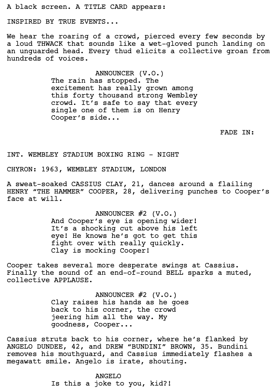 Page One: “One Night in Miami…” (2020)