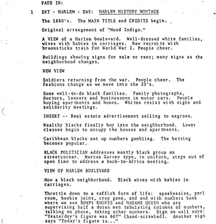 Page One: “The Cotton Club” (1984)