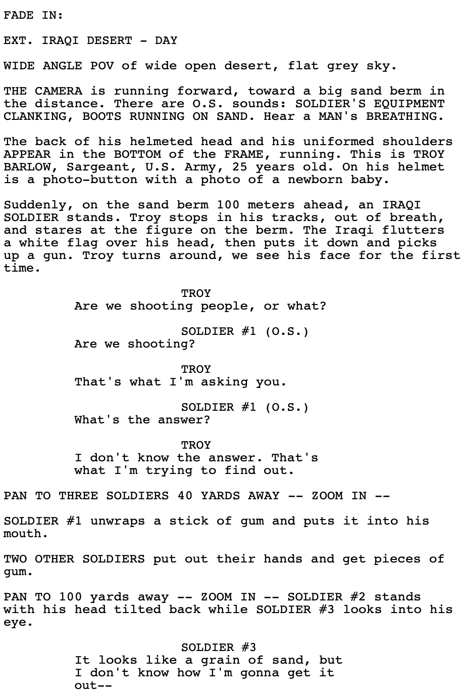 Page One: “Three Kings” (1999)