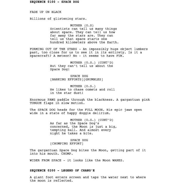 Page One: “Over the Moon” (2020)