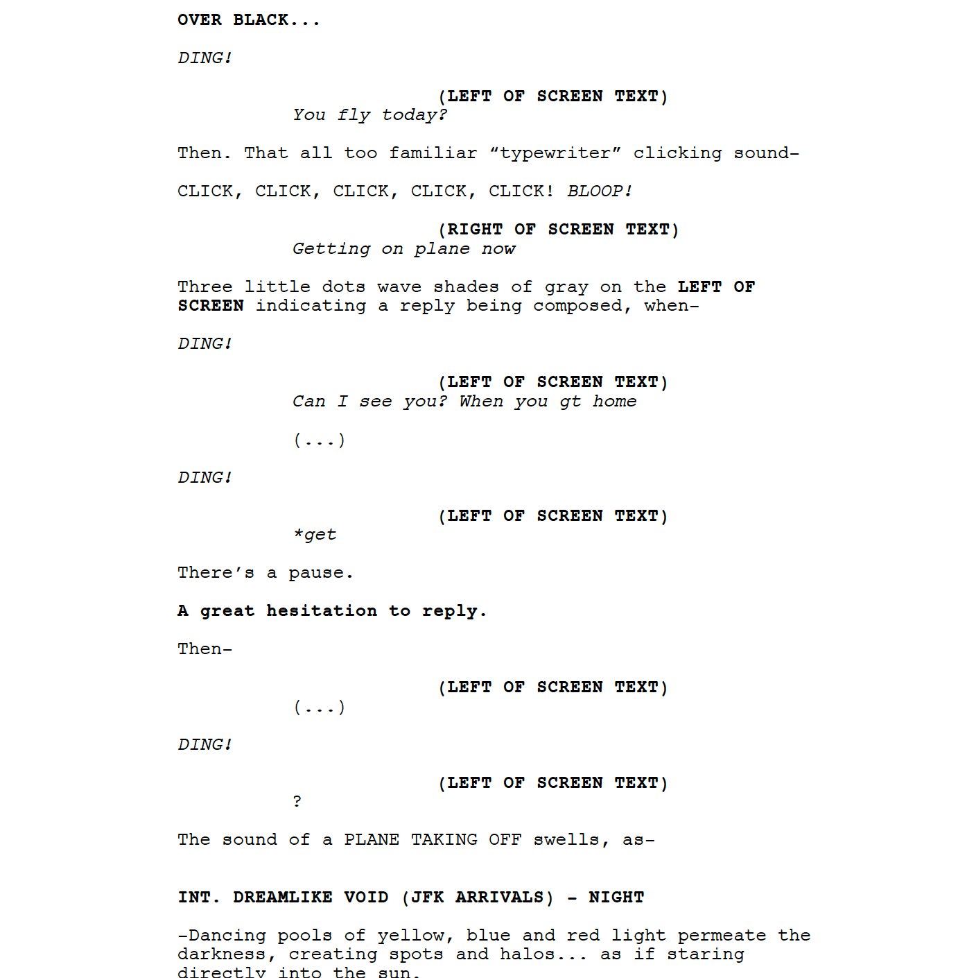 Page One: “Daddio” (2023)