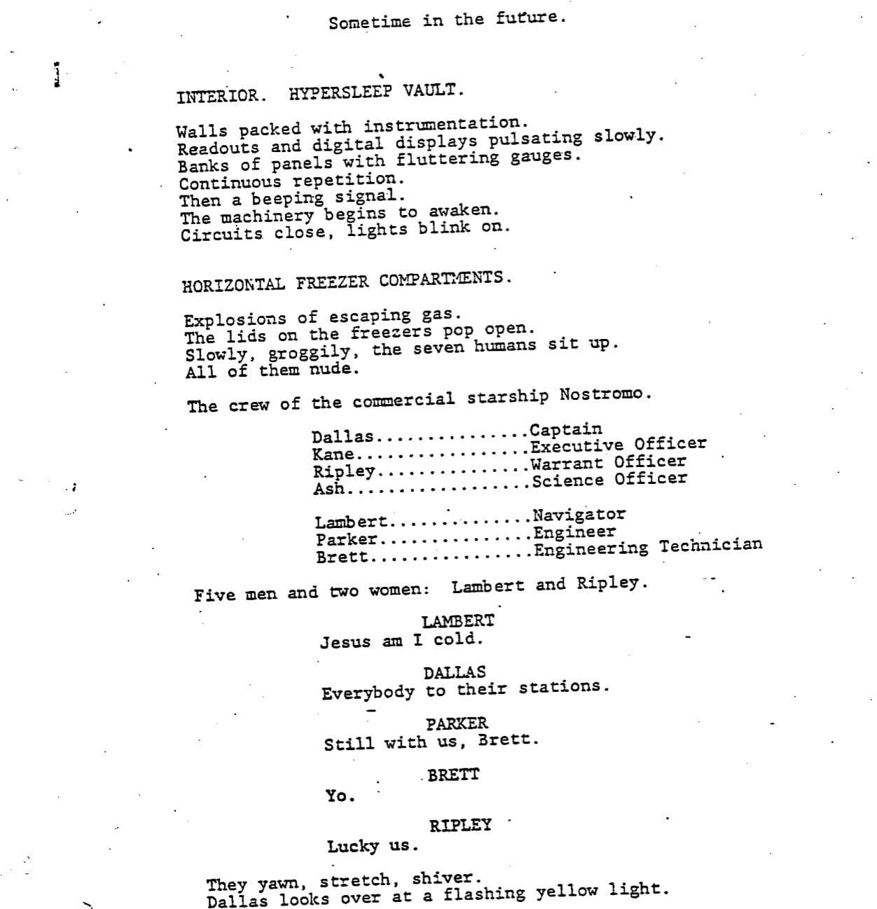 Page One: “Alien” (1979)