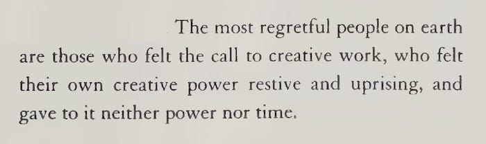 If you feel the pull toward creative interests … embrace it.