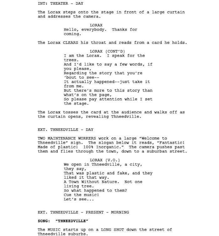 Page One: “The Lorax” (2012)