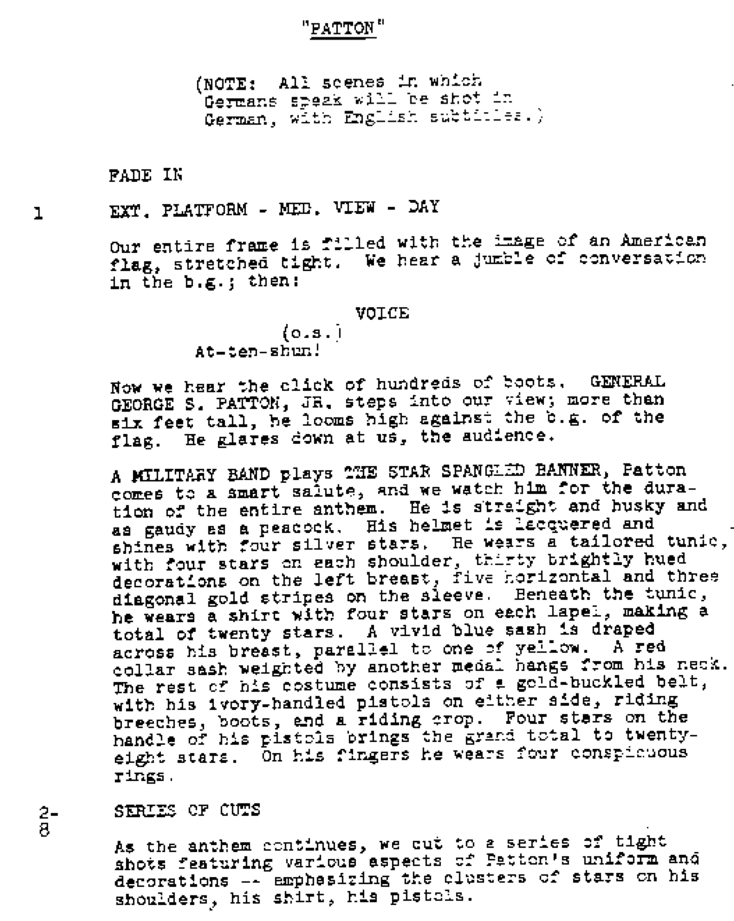 Page One: ‘Patton’ (1970)