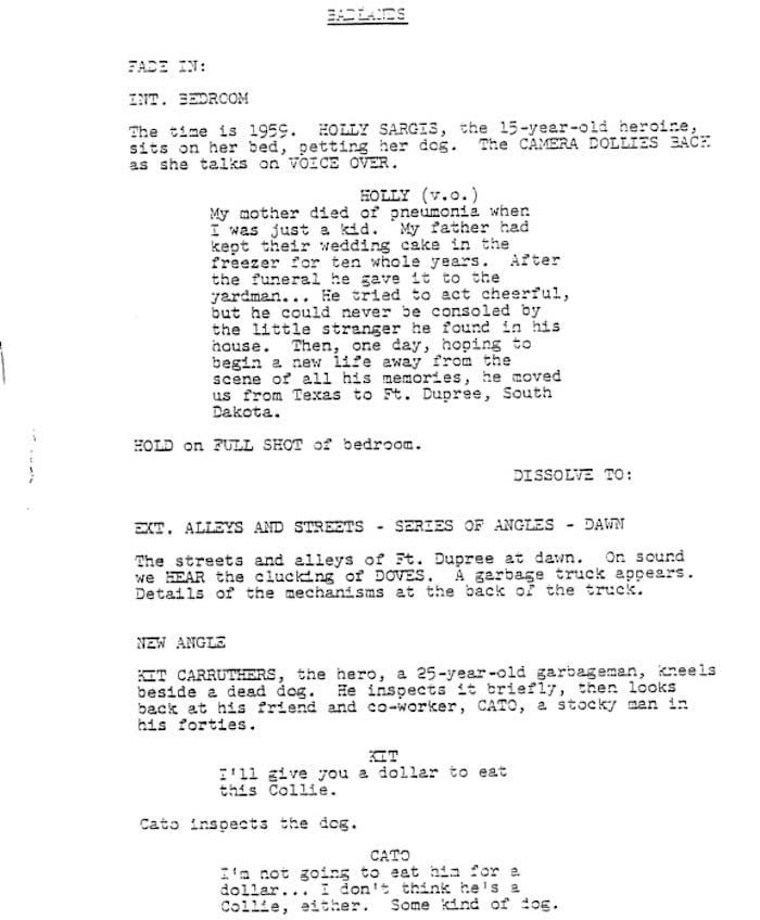 Page One: “Badlands” (1973)