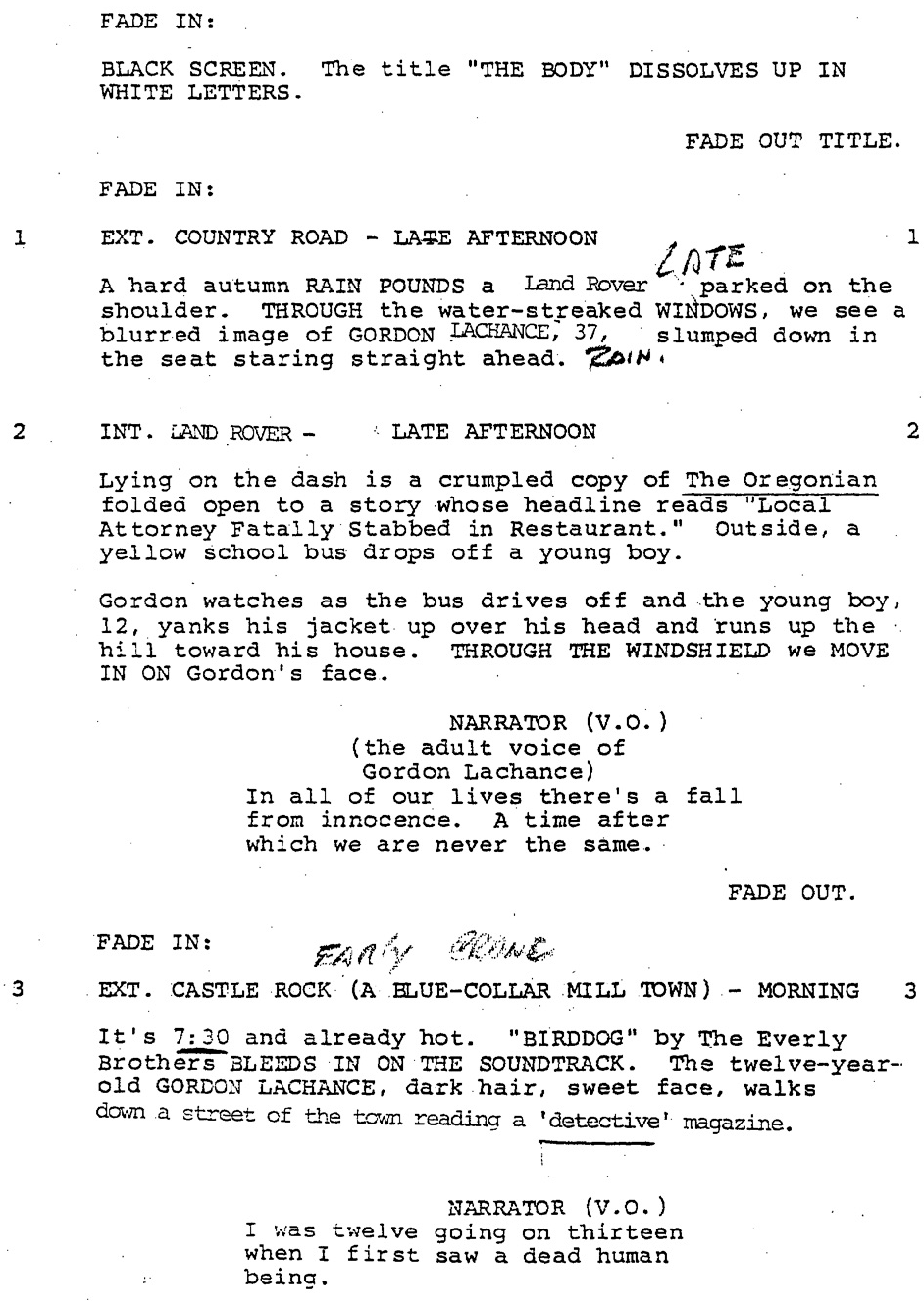 Page One: “Stand by Me” (1986)